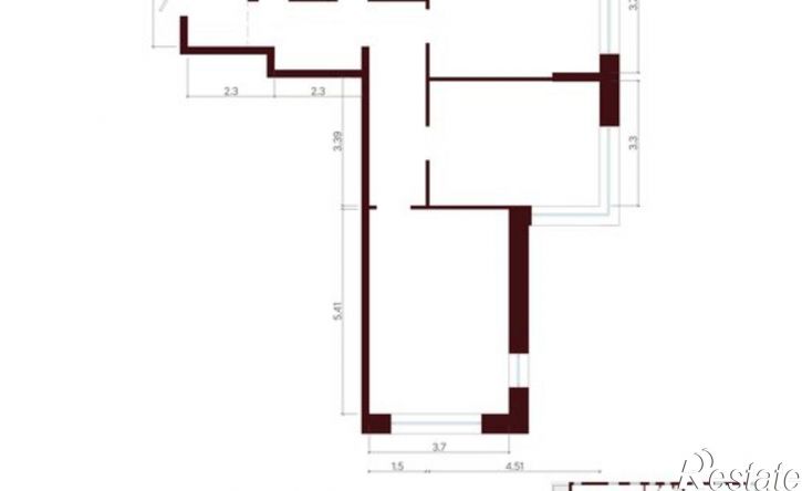 2-комн квартира в новом доме Корабельный пр-д, 5,  д. 5