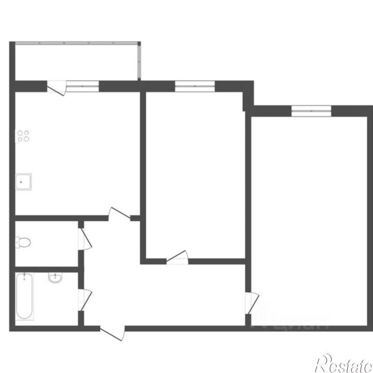 2-комн квартира ул Арктическая, д 7 к 2