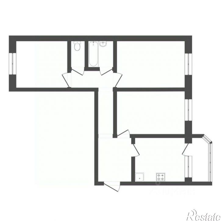 3-комн квартира ул Кремлевская, 85 1,  д. 85 1,  к. 1