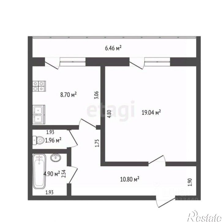 1-комн квартира ул Муравленко, 35,  д. 35