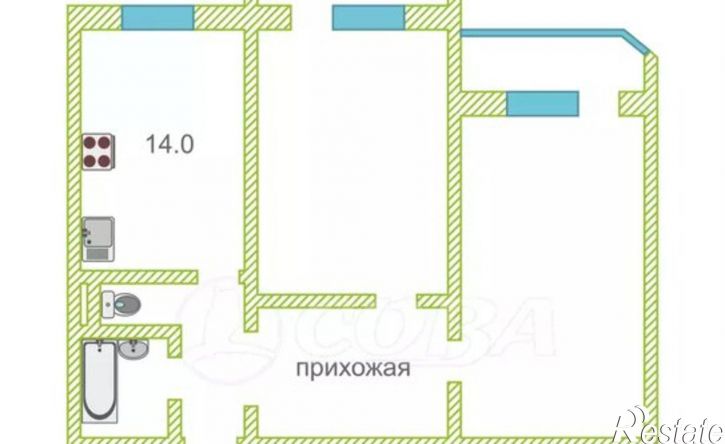 2-комн квартира ул Магнитогорская, 4,  д. 4