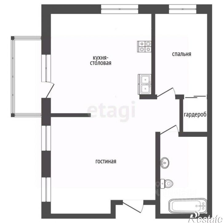 2-комн квартира ул Ю.-Р.Г.Эрвье, 32 1,  д. 32 1,  к. 1