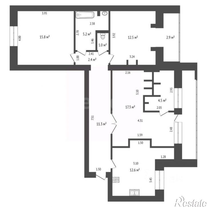 4-комн квартира ул Николая Чаплина, 132,  д. 132