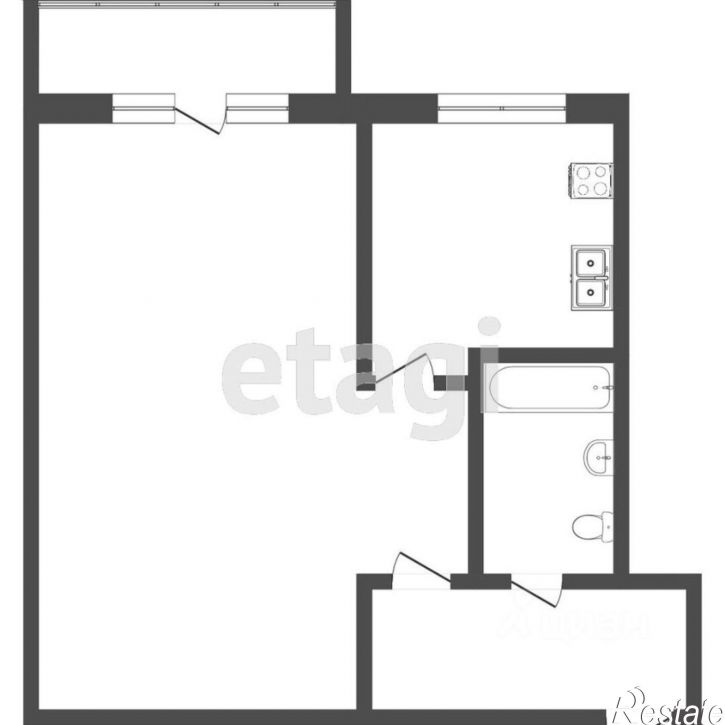 1-комн квартира ул Севастопольская, 31,  д. 31