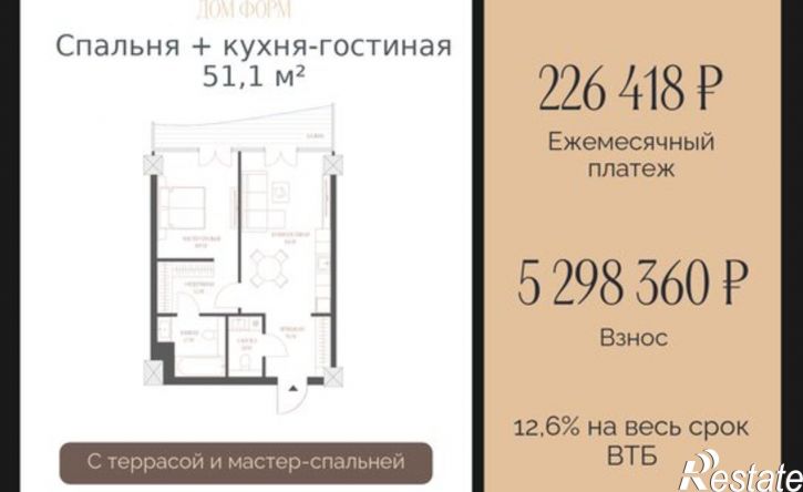 1-комн квартира в новом доме ул Красина, 6,  д. 6