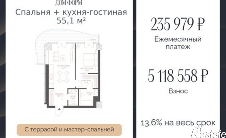 1-комн квартира в новом доме ул Красина, 6,  д. 6