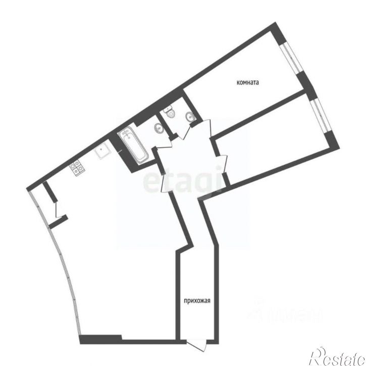 2-комн квартира ул Дружбы, 73 1,  д. 73 1,  к. 1