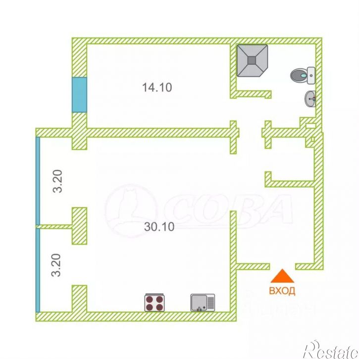 2-комн квартира ул Немцова, 4,  д. 4
