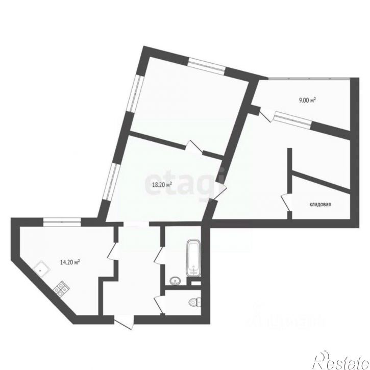 3-комн квартира ул Станислава Карнацевича, 12,  д. 12