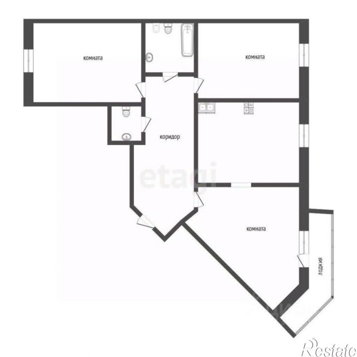 3-комн квартира ул Чернышевского, 2а,  д. 2а