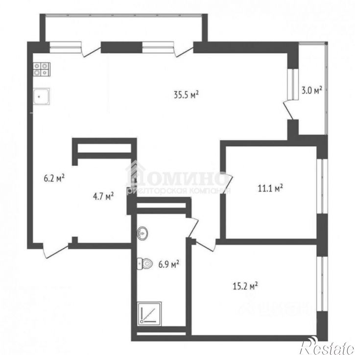 2-комн квартира ул Михаила Сперанского, 41 1,  д. 41 1,  к. 1