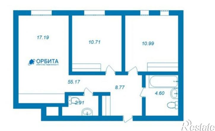 2-комн квартира ул Первооткрывателей, 6,  д. 6