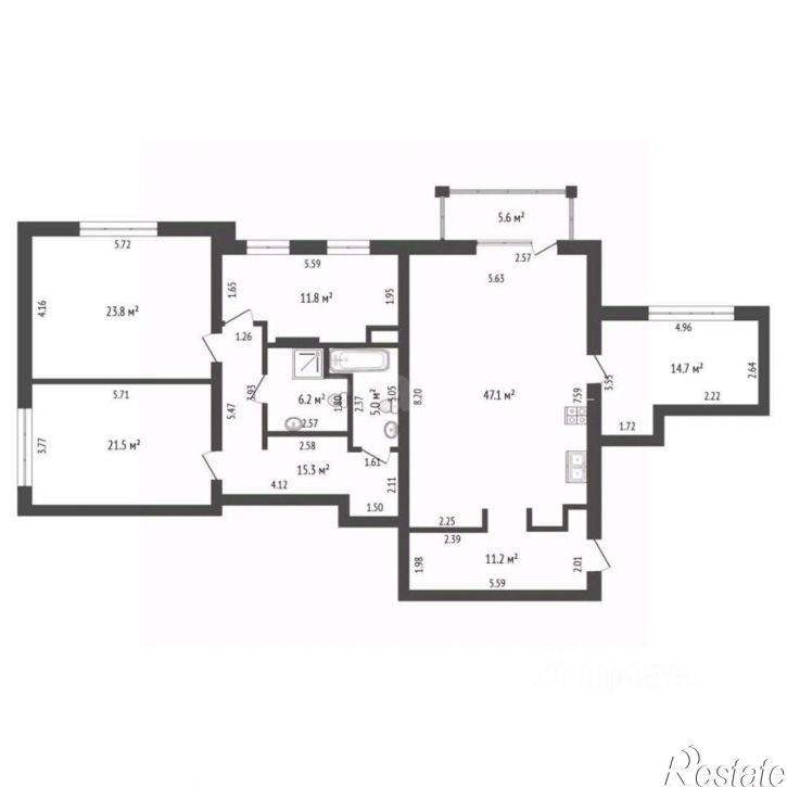 3-комн квартира ул Мельничная, 26 1,  д. 26 1,  к. 1