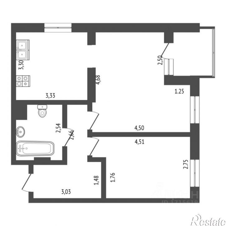 2-комн квартира ул Червишевский тракт, 47 3,  д. 47 3,  к. 3