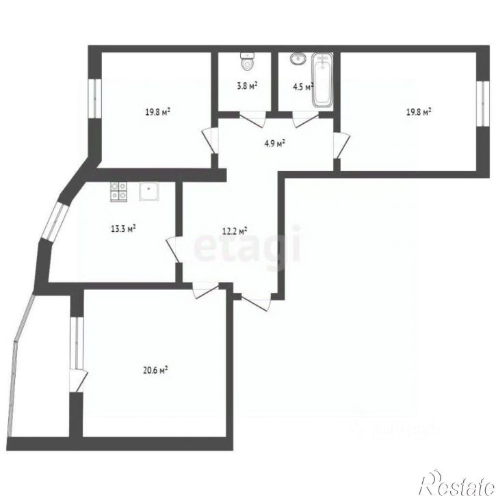 3-комн квартира ул Газовиков, 41 1,  д. 41 1,  к. 1