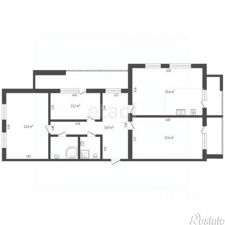 3-комн квартира ул Монтажников, 1,  д. 1