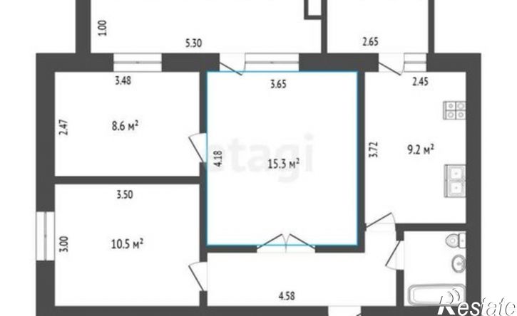 3-комн квартира ул Мельникайте, 87,  д. 87