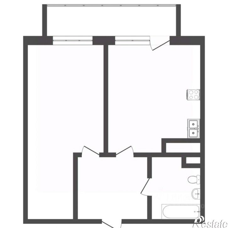 1-комн квартира ул Дмитрия Менделеева, 2 2,  д. 2 2,  к. 2