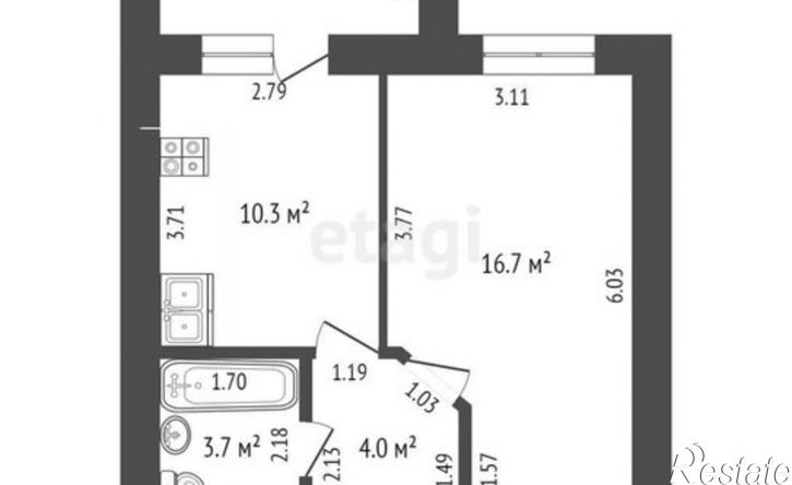 1-комн квартира ул Тимофея Кармацкого, 7,  д. 7