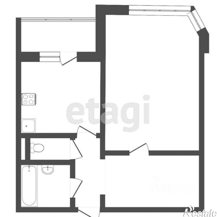 1-комн квартира ул Пермякова, 84,  д. 84