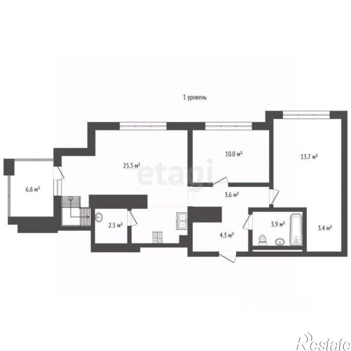 3-комн квартира ул разведчика Кузнецова, 16,  д. 16