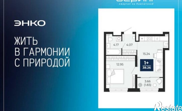1-комн квартира ул Камчатская, 114а,  д. 114а