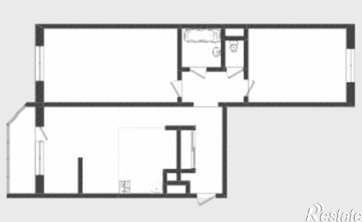 2-комн квартира ул Монтажников, 34,  д. 34