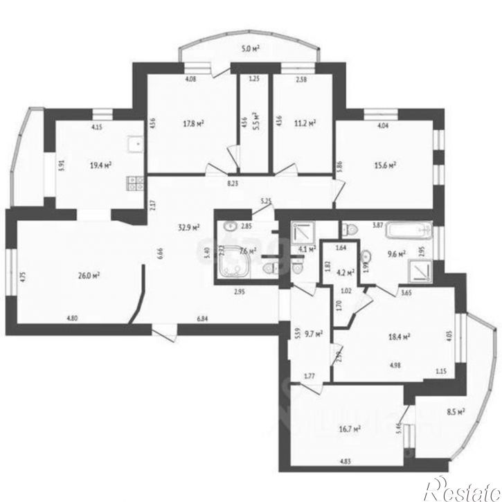 6-комн квартира ул Орджоникидзе, 11,  д. 11