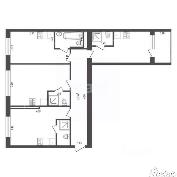 3-комн квартира ул Энергетиков, 6,  д. 6