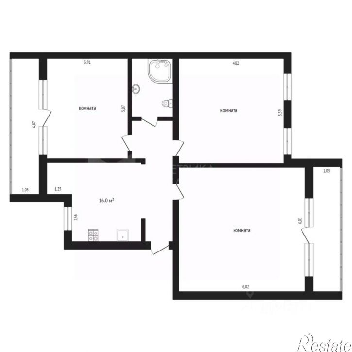 3-комн квартира ул Северная, 3/4,  д. 3/4