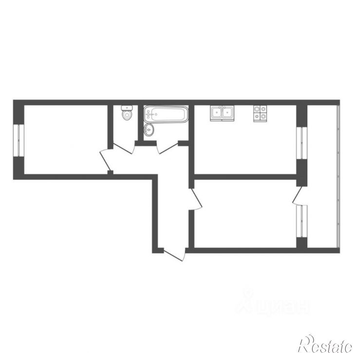 2-комн квартира ул Шиллера, 46 2,  д. 46 2,  к. 2