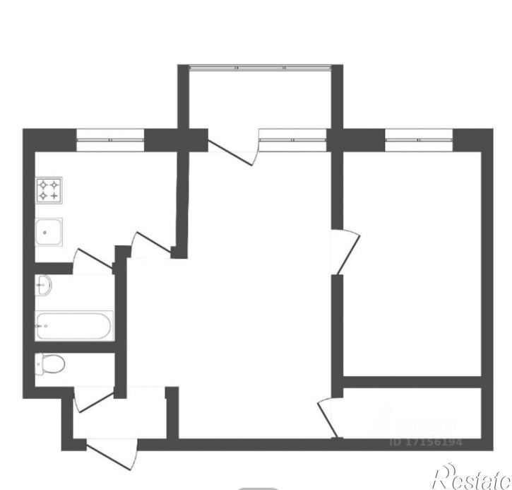 2-комн квартира ул Тульская, 4,  д. 4