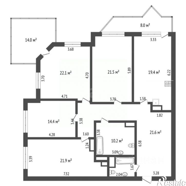 4-комн квартира ул Пржевальского, 33 1,  д. 33 1,  к. 1