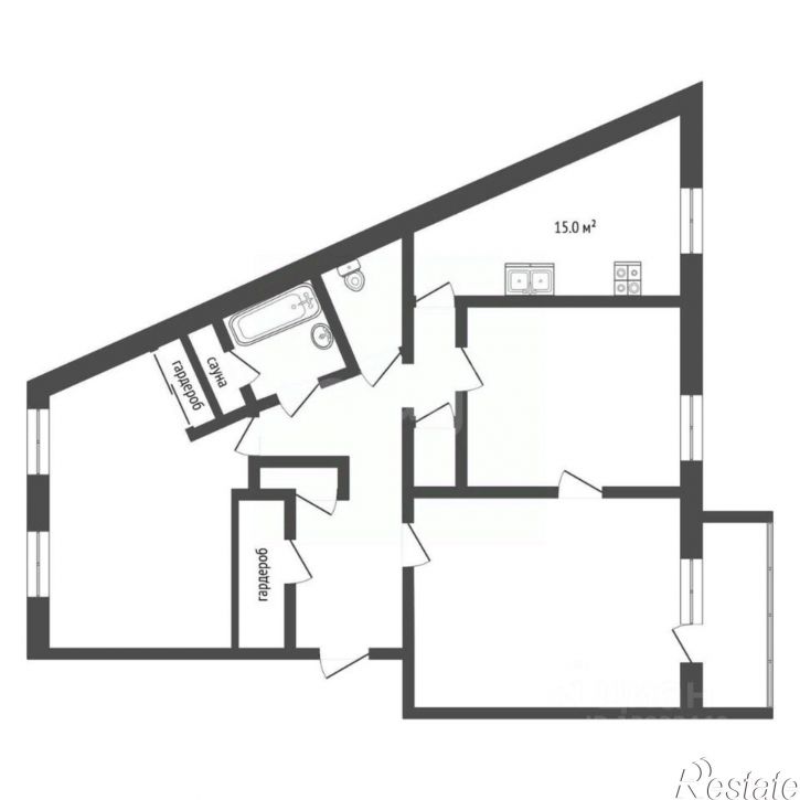 3-комн квартира ул Боровская, 2б,  д. 2б