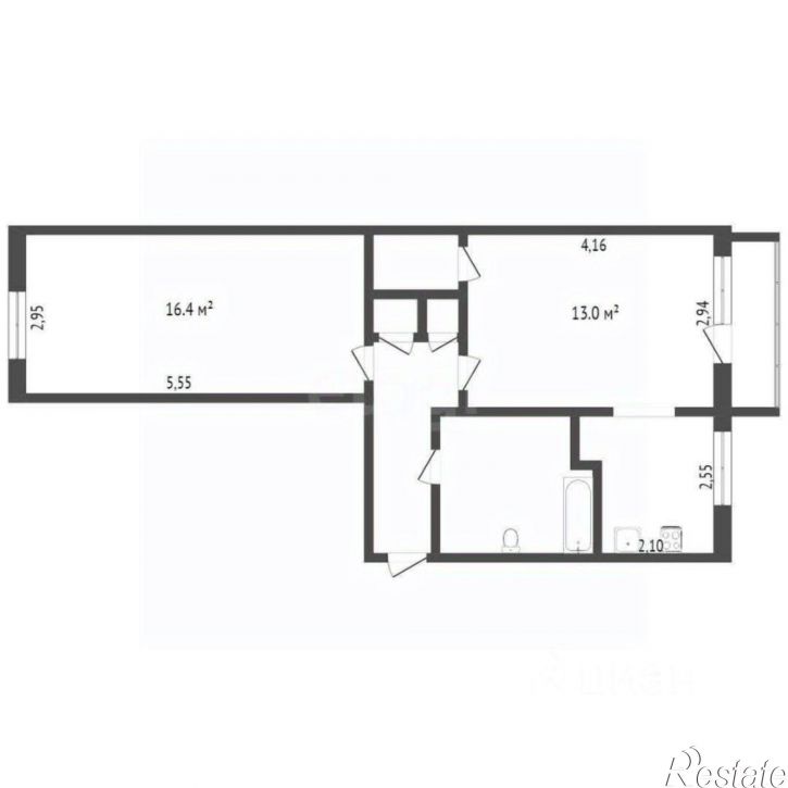 2-комн квартира пр-д Геологоразведчиков, 38,  д. 38