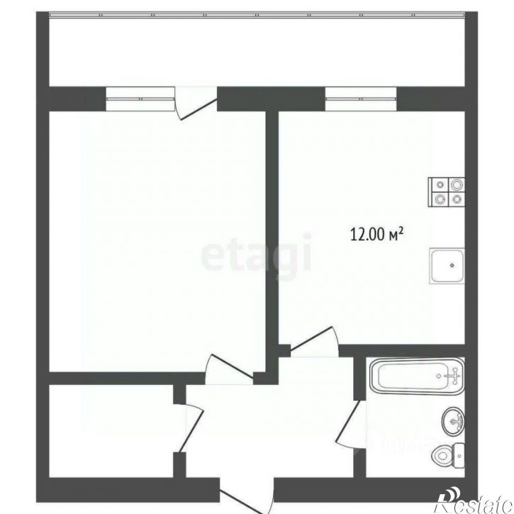1-комн квартира ул Станционная, 26В/1,  д. 26В/1