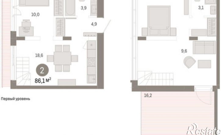 3-комн квартира ул Республики, 205 19,  д. 205 19,  к. 19