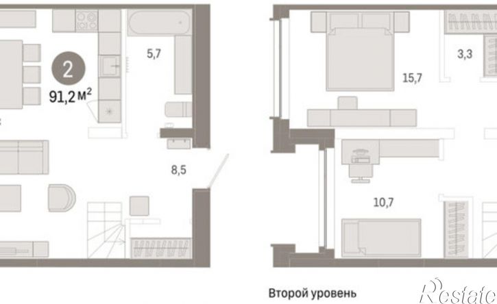 3-комн квартира ул Республики, 205 19,  д. 205 19,  к. 19