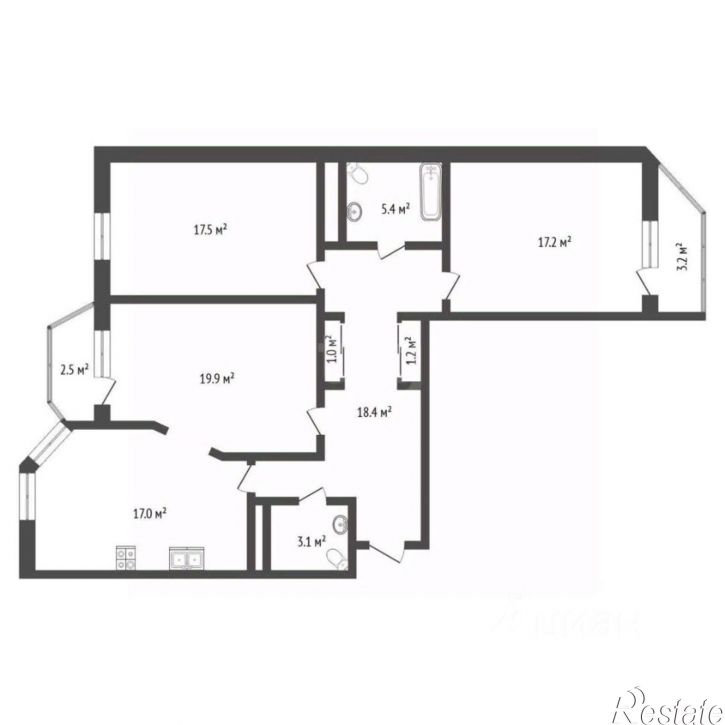 3-комн квартира Заречный пр-д, 33,  д. 33