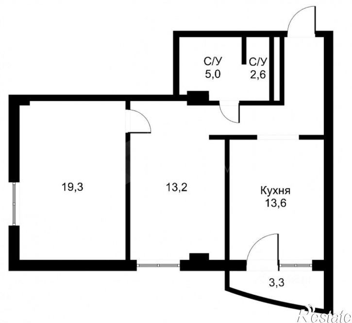 2-комн квартира Заречный пр-д, 39 2,  д. 39 2,  к. 2