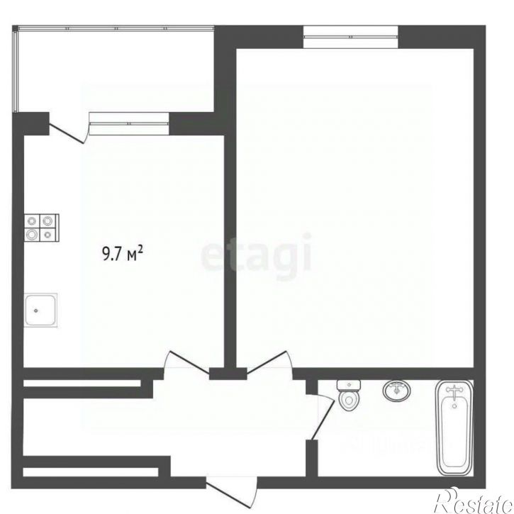 1-комн квартира Тихий пр-д, 2,  д. 2
