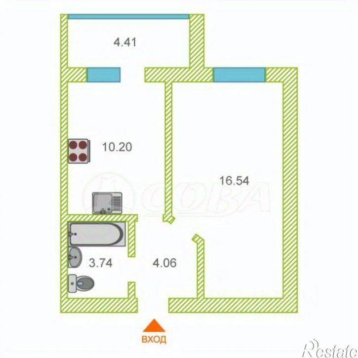 1-комн квартира ул Тимофея Кармацкого, 5,  д. 5