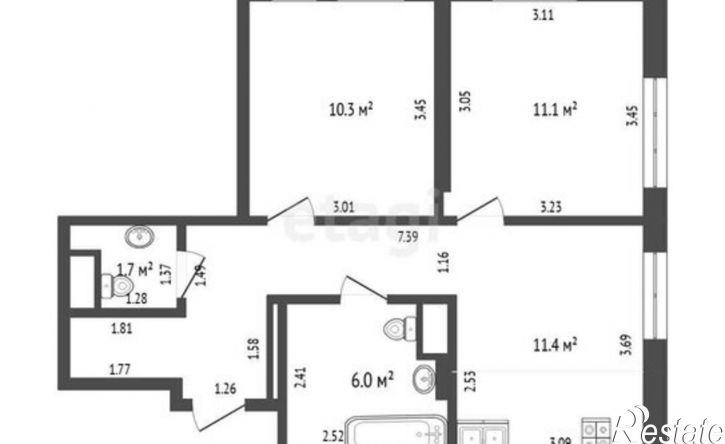 2-комн квартира ул Харьковская, 76,  д. 76