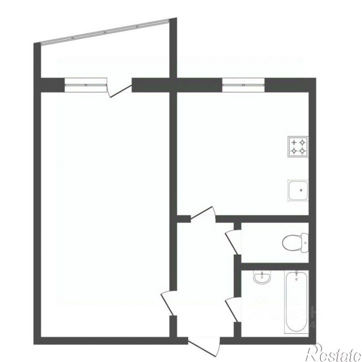 1-комн квартира ул Камчатская, 50,  д. 50