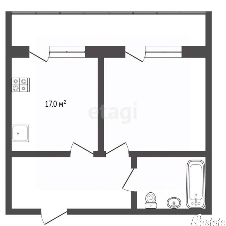 1-комн квартира ул Республики, 237,  д. 237
