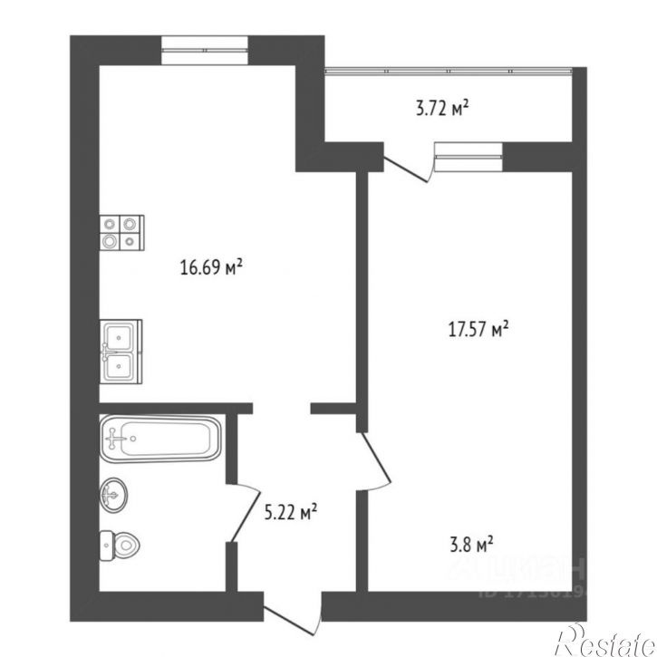 1-комн квартира ул Тимофея Кармацкого, 7,  д. 7