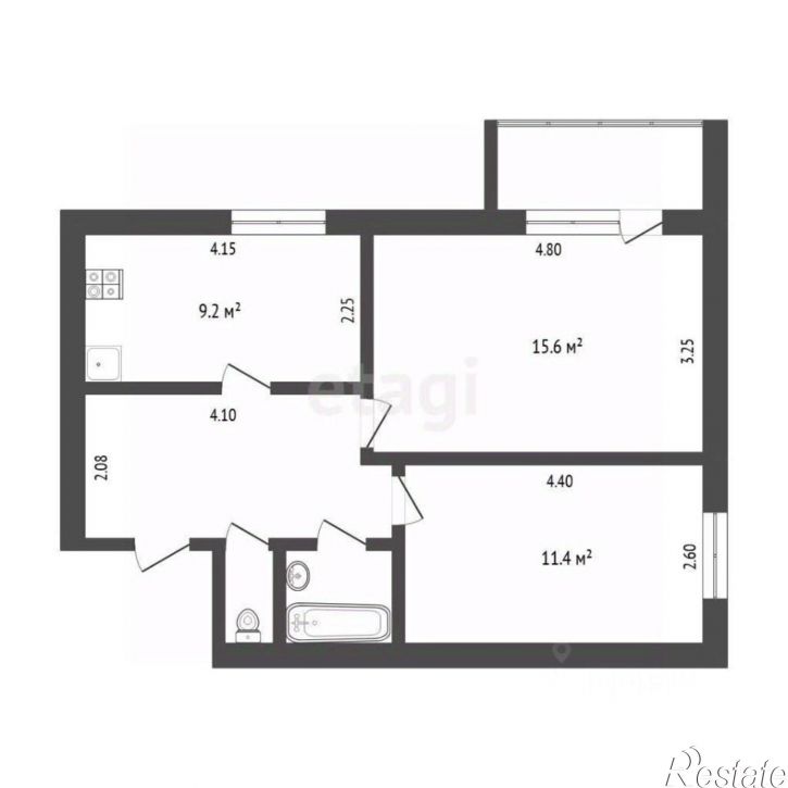 2-комн квартира ул Мелиораторов, 7а,  д. 7а