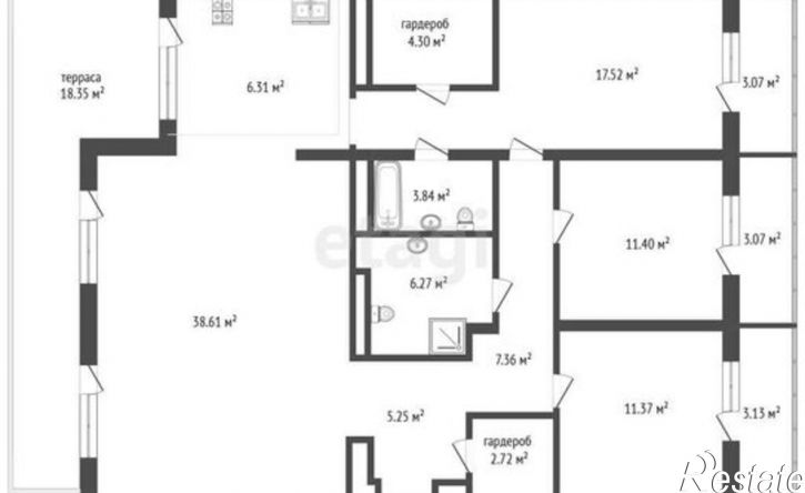 3-комн квартира в новом доме Минская улица, 92 к2,  д. 92 к2