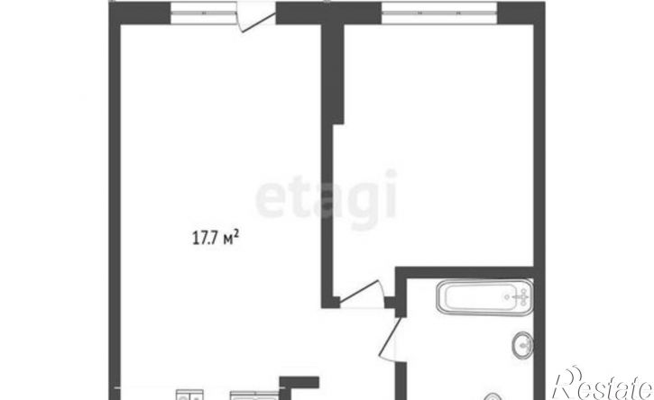 1-комн квартира Краснооктябрьская улица, 4А к2,  д. 4А к2
