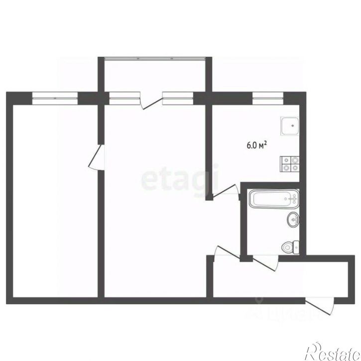 2-комн квартира улица Пермякова, 18,  д. 18